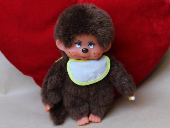 1970 stuffed monkey with banana
