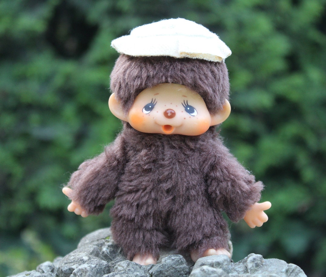 Vintage 1970s Monkey Plush Toy: Rare Japanese Collectible (4.7