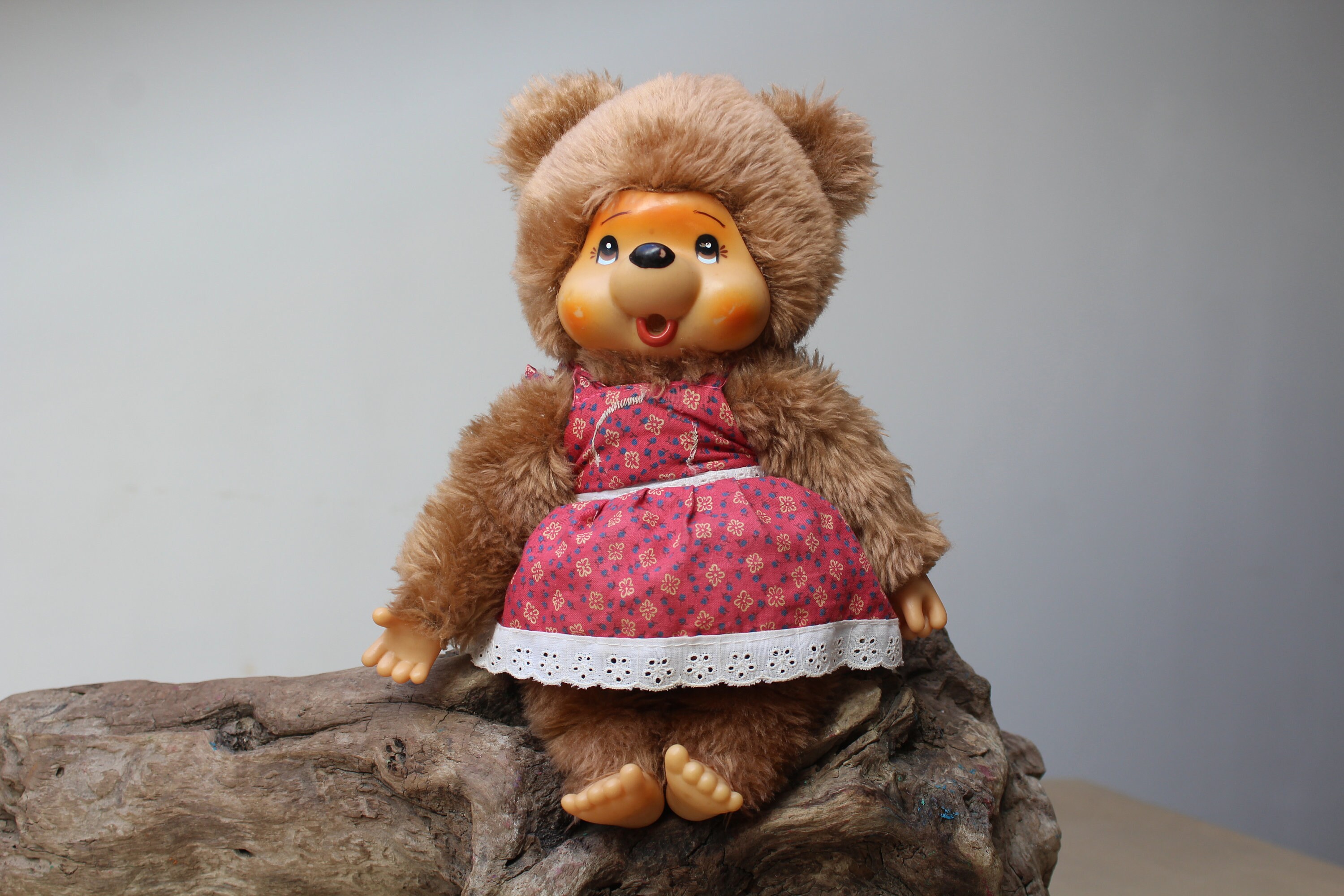 Vintage Puschel Bear Plush: 80s Japanese Collectible Doll, 11