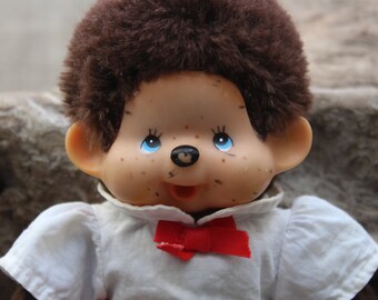 ヴィンテージ 日本の猿の女の子のぬいぐるみ：70～80年代の