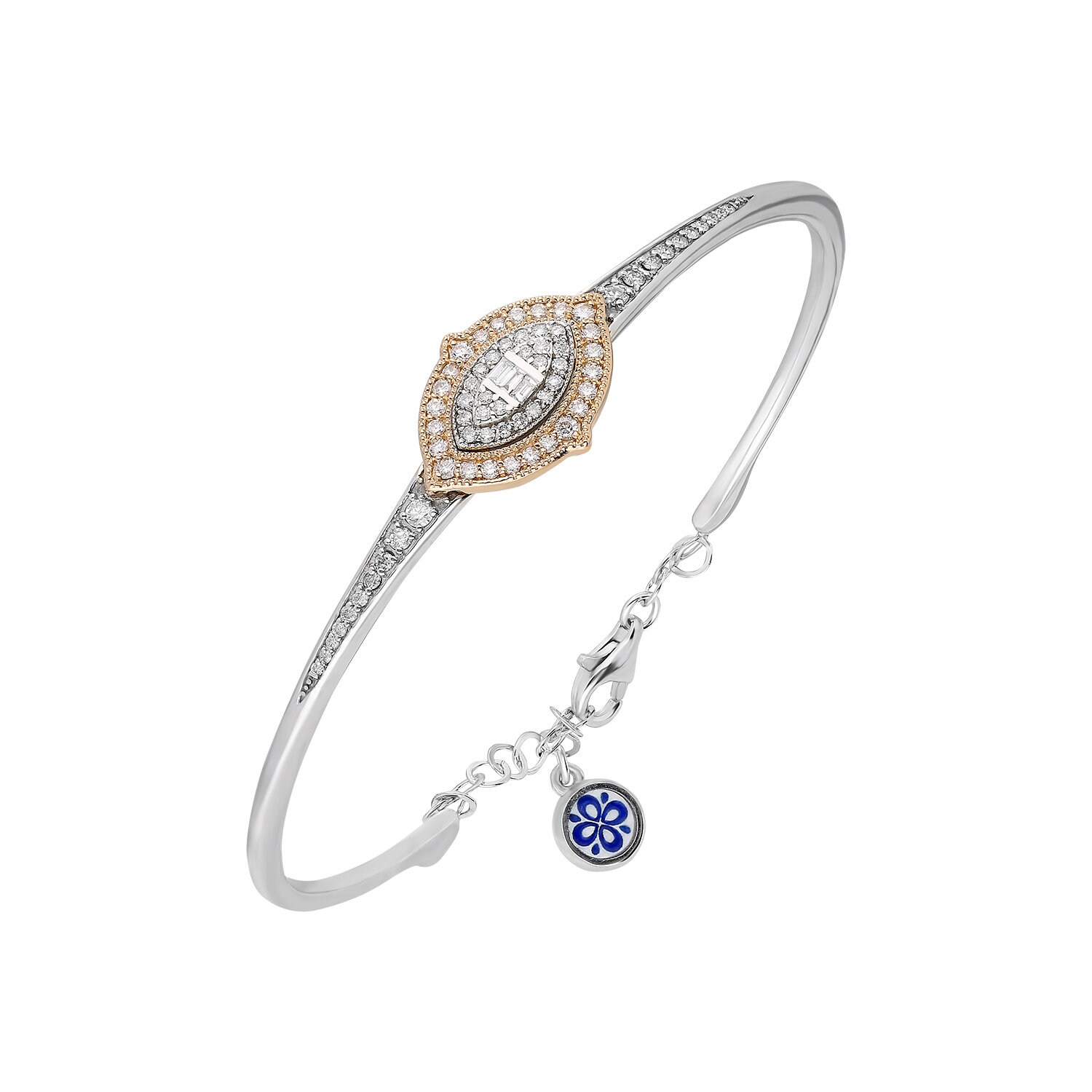 Dainty Diamond Bracelet 0.55 ct Gold Best Gift Etsy