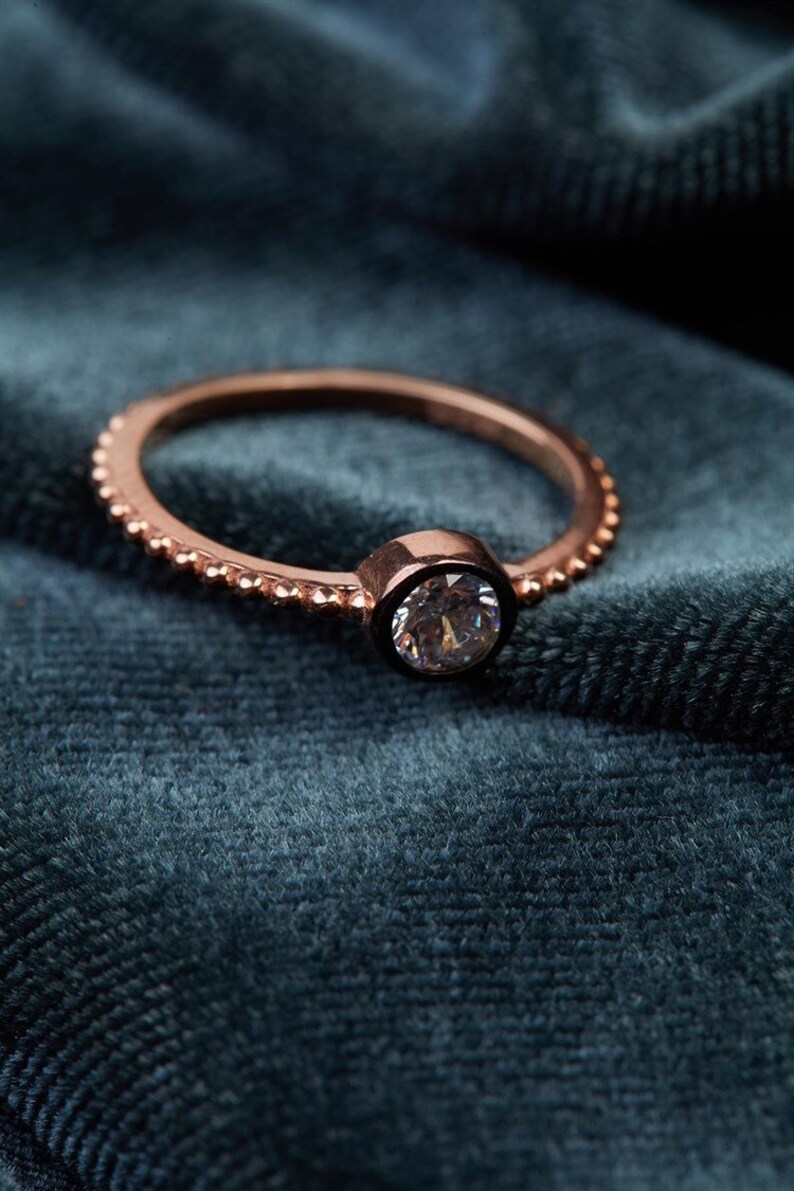 Zirkon Stein 925k Silber handgemachte Frau Ring trendigen ...