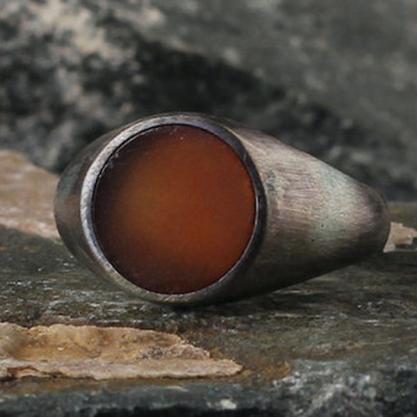 Red Stone Ring Etsy
