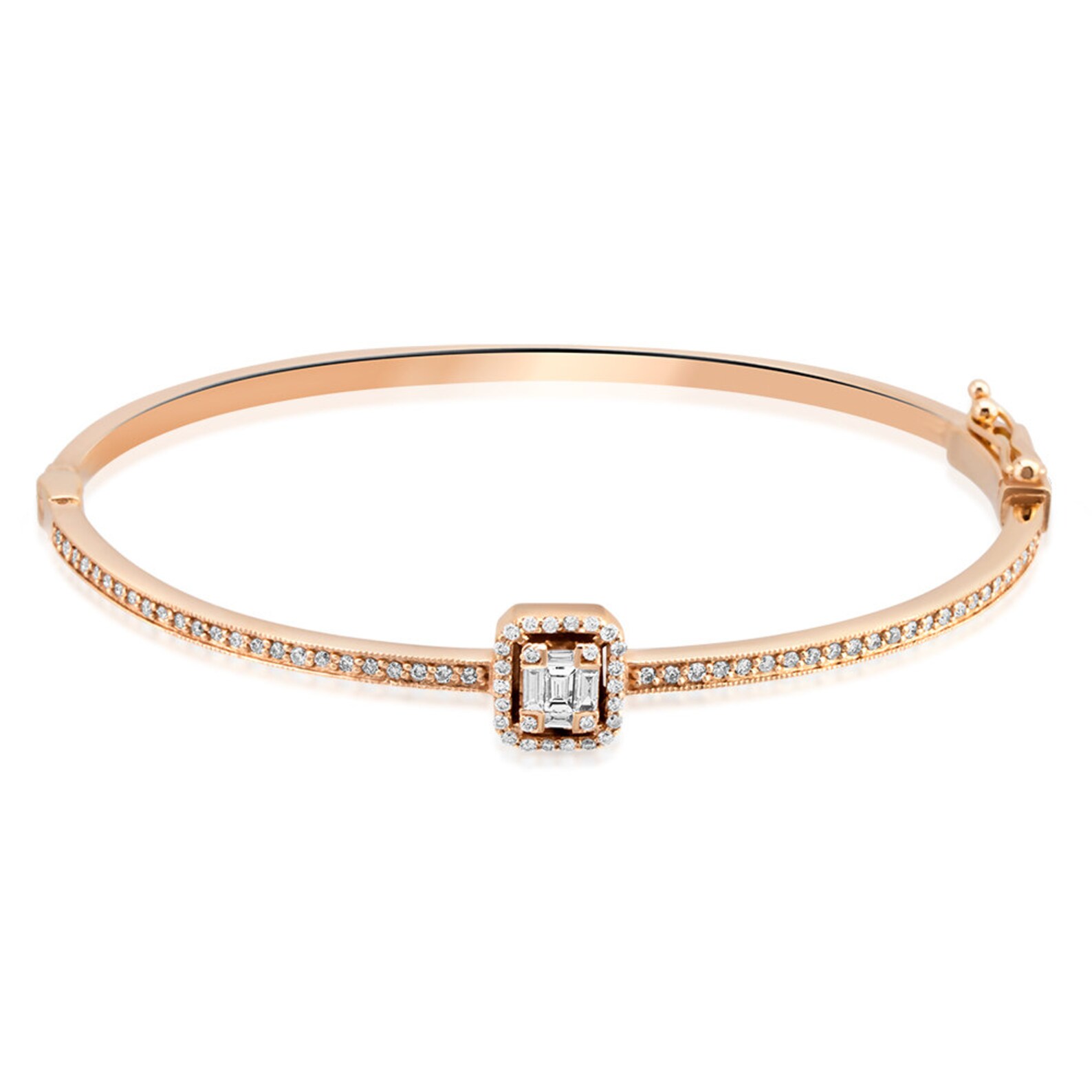 Dainty Diamond Bracelet 0.52 ct Gold Best Gift Etsy