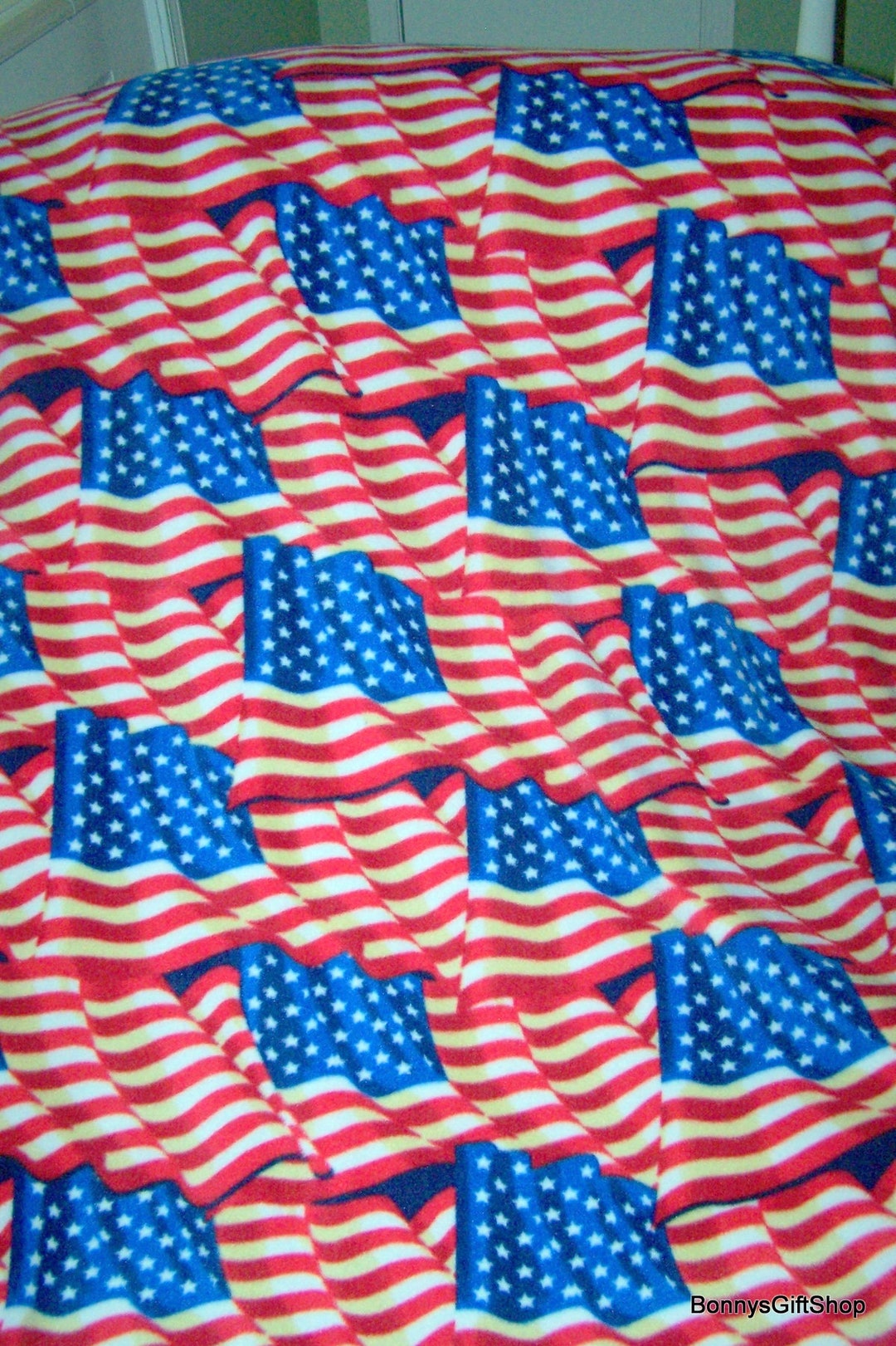 American Flag Flag Blanket American Flag Fleece Blanket Etsy