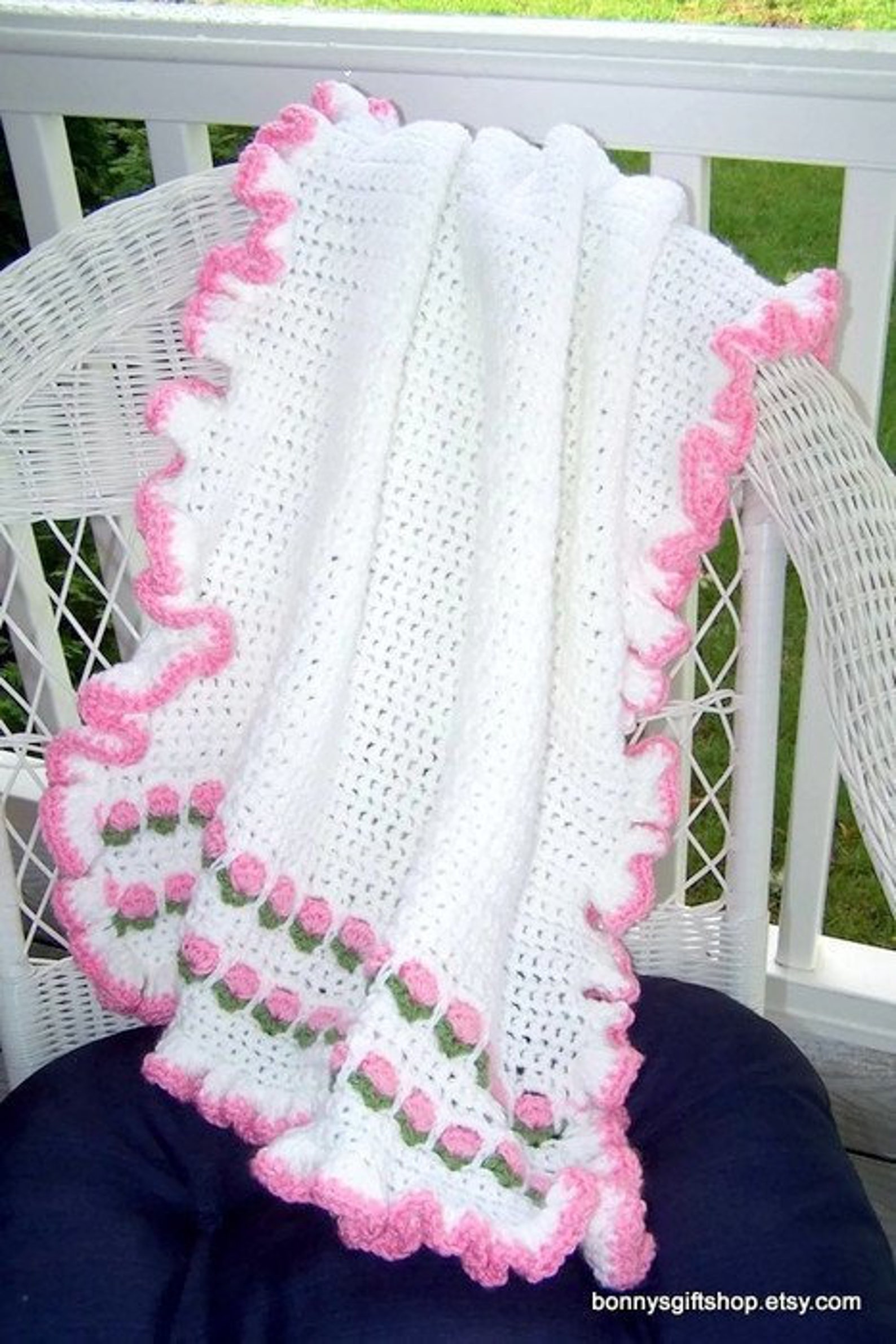 Baby Blanket, Car Seat Blanket, Baby Girl, Newborn Girl, Roses Blanket