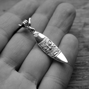 Surfboard pendant Tiki Shaka pendant Ocean pendant Surf jewelry