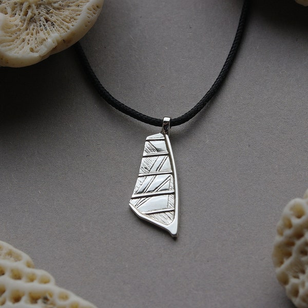 Sail Pendant Silver Sail Charm Windsurf Jewelry Ocean Jewelry