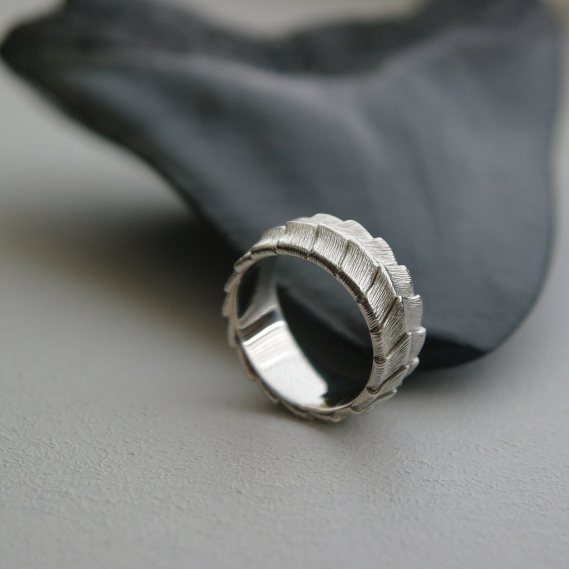 Dragon Ring Dragon Scale Ring Wide Silver Scale Ring Etsy