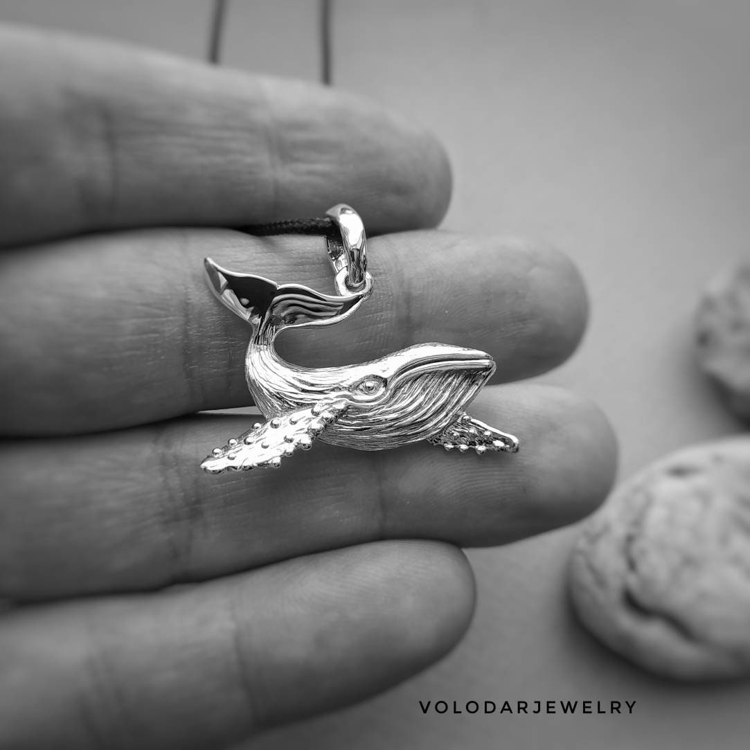 Whale Pendant Sea Pendant Ocean Pendant Ocean Charm Sea Charm Etsy