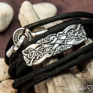 Paracord Bracelet Scandinavian Jewelry Paracord Jewelry Celtic Bracelet Viking Bracelet