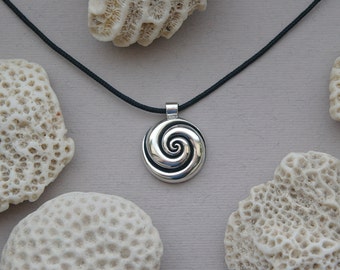 Koru necklace Silver Koru spiral Maori symbol