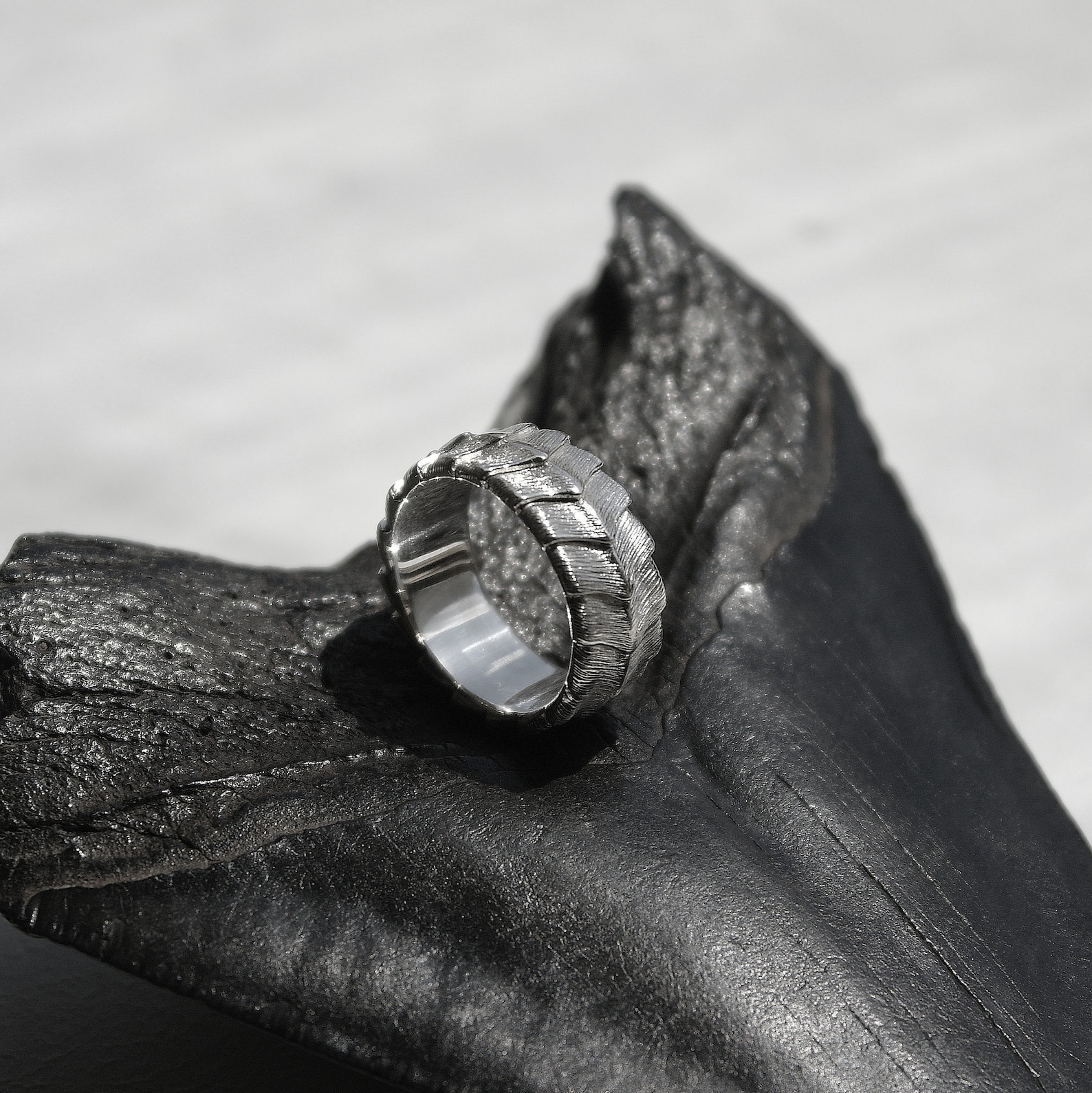 Dragon Ring Dragon Scale Ring Wide Silver Scale Ring Etsy