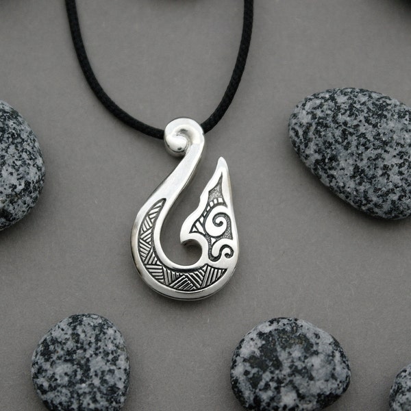 Hei Matau necklace Maori fishhook necklace ocean jewelry