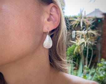 Seashell earrings Ocean jewelry