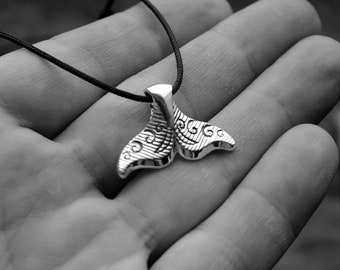 Whale tail Muri Paraoa pendant Ocean pendant Ocean Charm Silver Charm