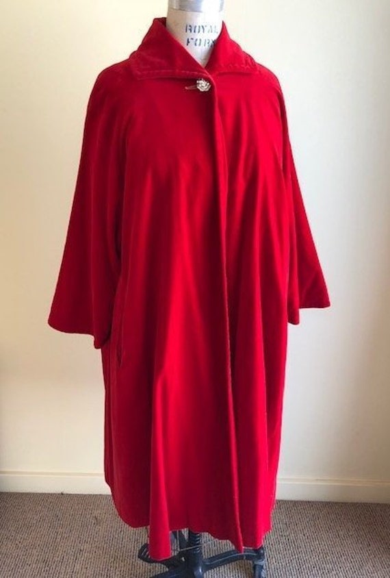 Red Velvet Swing Jacket