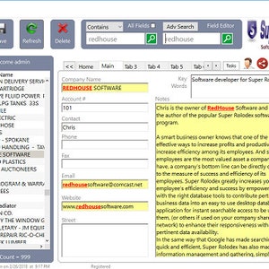 Super Rolodex, un créateur de base de données facile, un programme de base de données personnalisé pour les particuliers, les entreprises et l'industrie