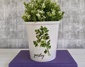 Parsley Herb Planter Pot, 13.5cm