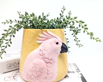 ビンテージ ウォールプランター 小鳥 レフトン ビンテージ ウォールプランター 小鳥 レフトン