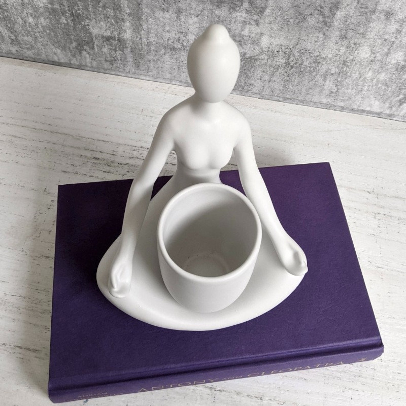 Yoga Lady Planter Pot 21cm Etsy