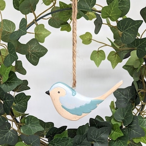 Keramik Vogel Garten hängende Verzierung Charme | Garten Charms | Vogel Geschenke | Vogel Dekor | Gartenzubehör | Garten Dekor