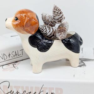 Beagle Buddy Planter Pot | Dog Gifts | Succulent Planter | Gardening Gift | Home Decor