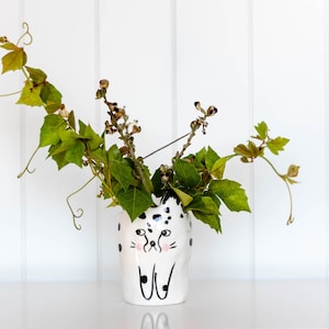 Funny Cat Ceramic Pot Planter | Cat Planter | Kitty Planter | Succulent Planter | Animal Planter | Quirky Pot | Pots For Plants | Cute Pot