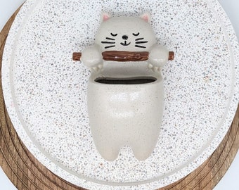 Hanging Cat Planter Pot, 21cm