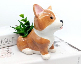 Corgis Hund Pflanztopf | Corgis Geschenke | Sukkulenten Pflanzer
