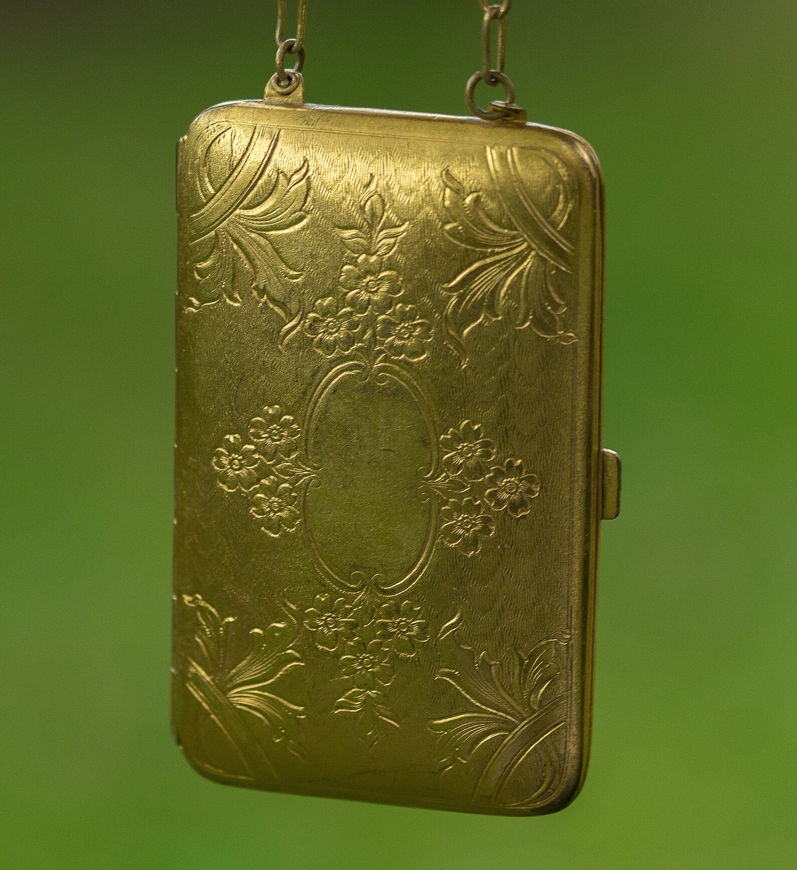 Carved Gold Plated Coin Purse Etsy