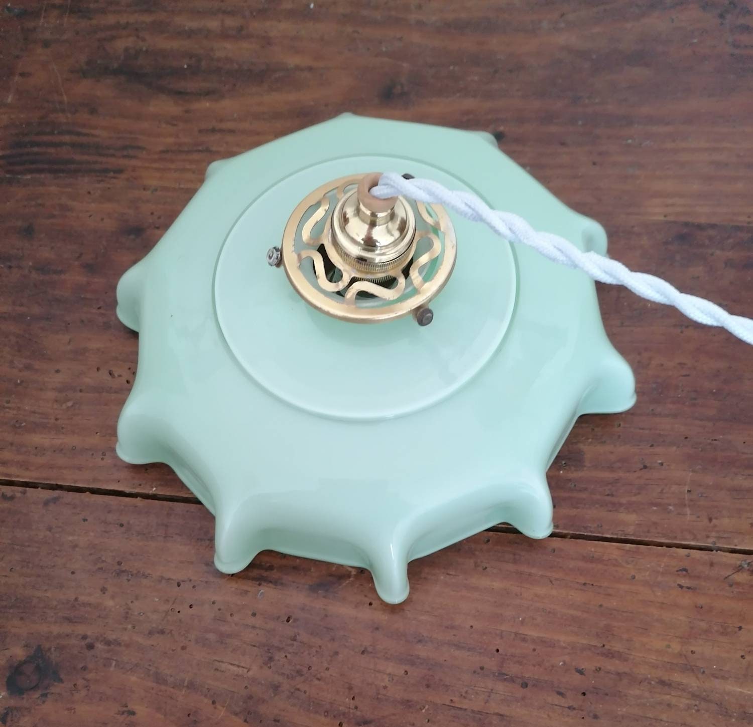 authentique Opaline Verte