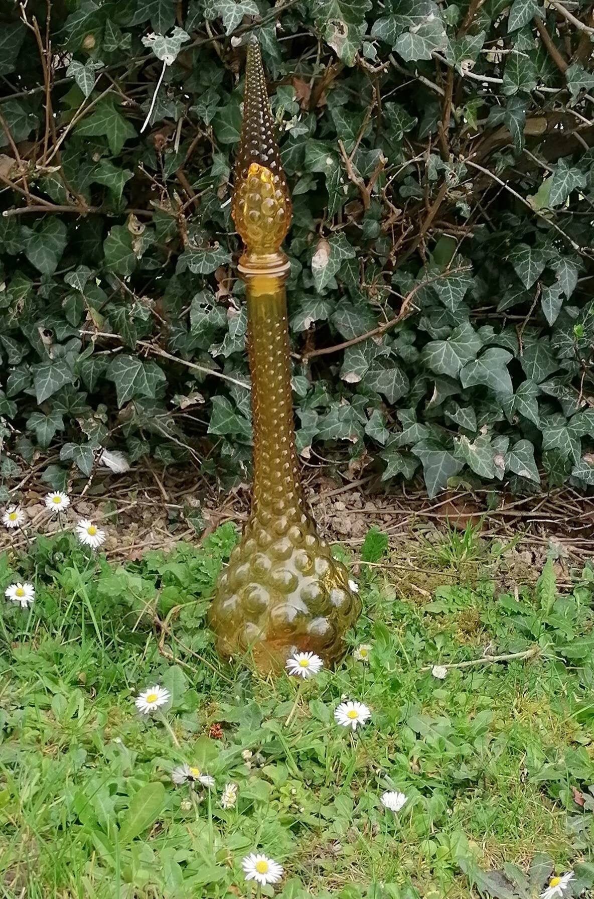 Bouteille Verre d'empoli Années 60