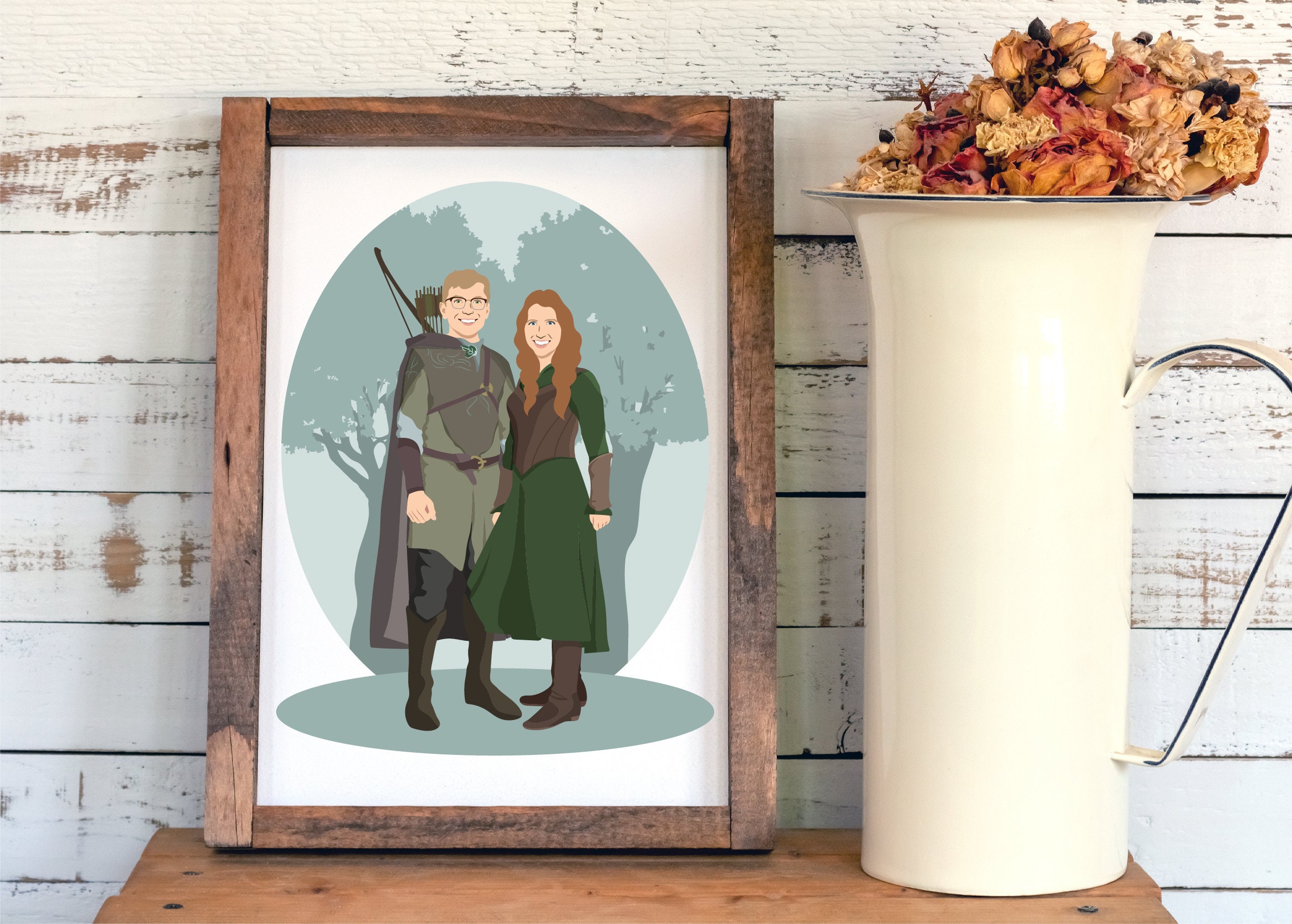 Lord of the Rings Gift - Custom Art Decor Portrait