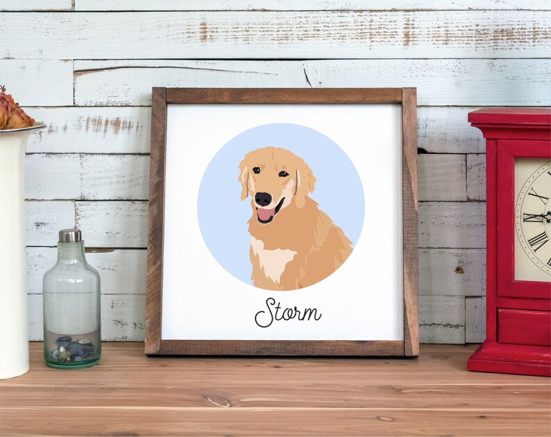 Custom Pet Portrait Gift for Pet Owners Any Pet Birthday Gift Etsy