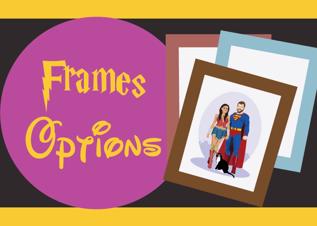 Add a Frame for Your Design Additional Option Only Add to Etsy