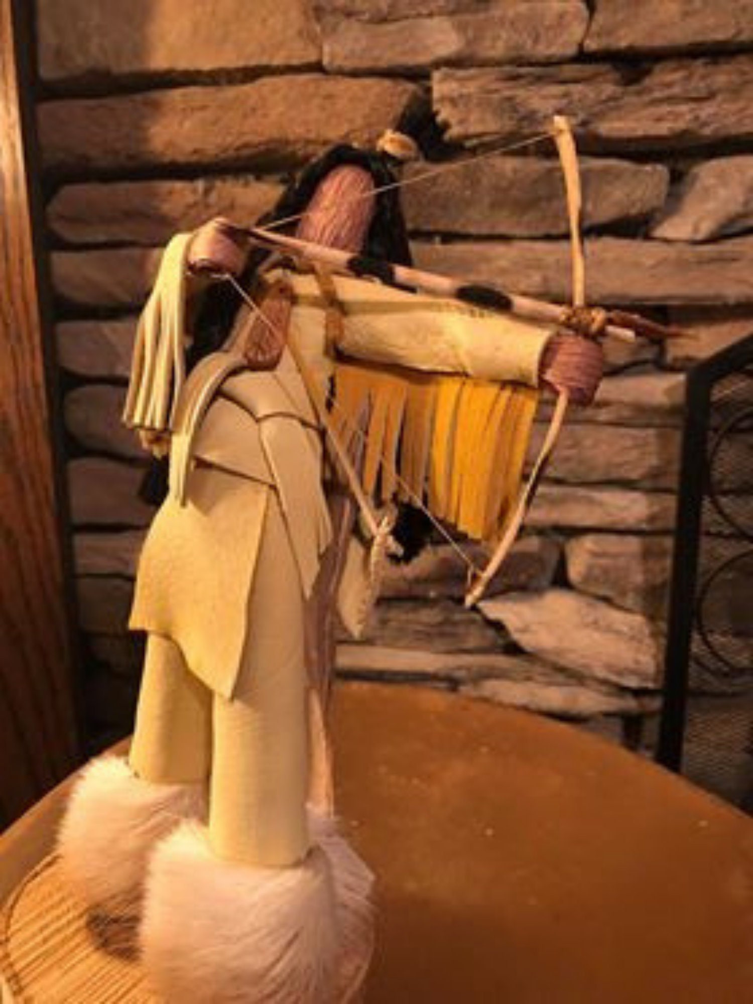 Kenati Cherokee Male Hunter Corn Husk Doll Cherokee Native Etsy