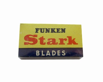 Ostrza Funken Stark, kolekcjonerskie, nieużywane oryginalne żyletki „Funken Stark”.