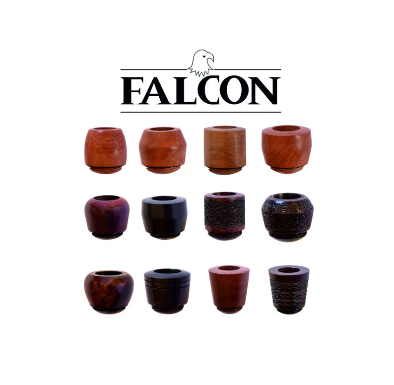 Falcon Interchangeable Briar Pipe Bowls Available in Different Etsy