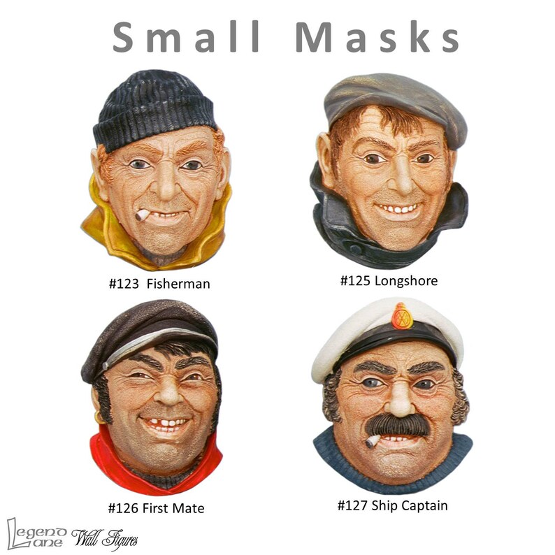 11 Chalk Heads to Choose Head Wall Hanging Legend Products Etsy