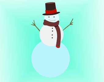 Snowman SVG File