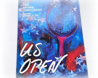 1988 US Open Tennis Championship Programm Wilander Graf Arthur Ashe Farbfotos Geschichtsbroschüre Erinnerungsstücke Ephemera Militärisches Sammlerstück