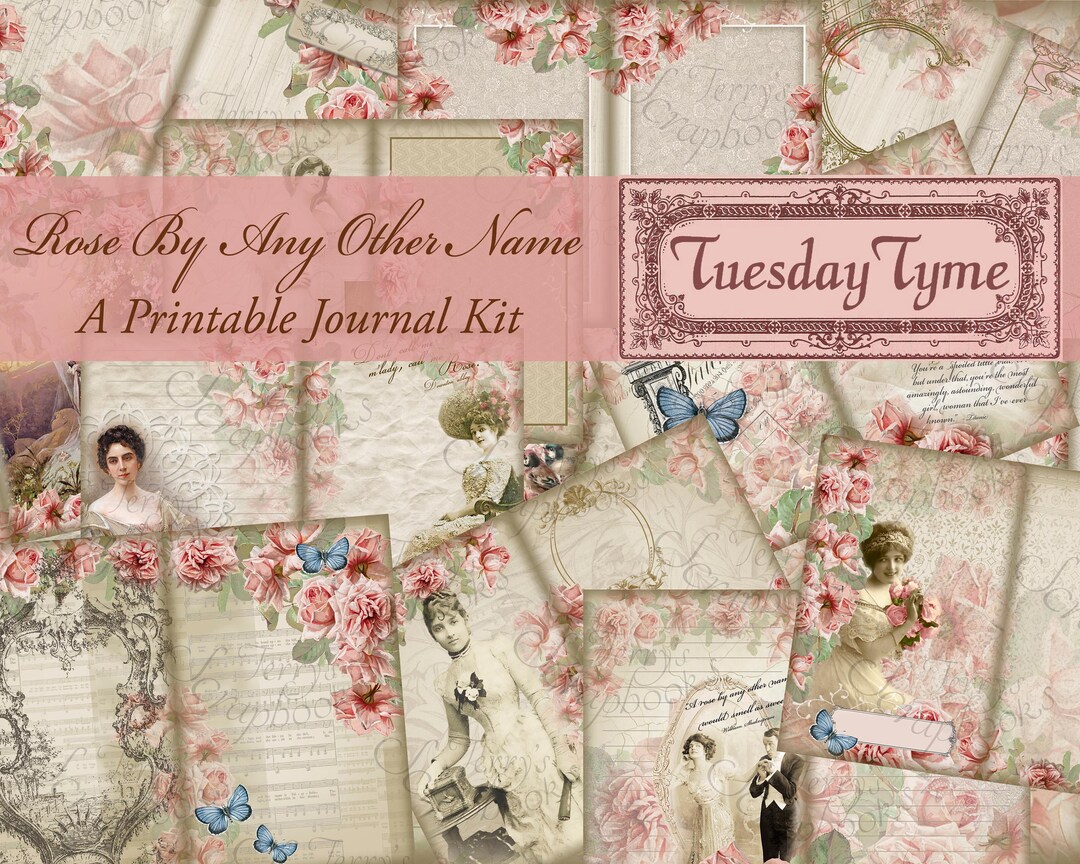 Printable Junk Journal Kit With Ephemera Instant Download Digital ...