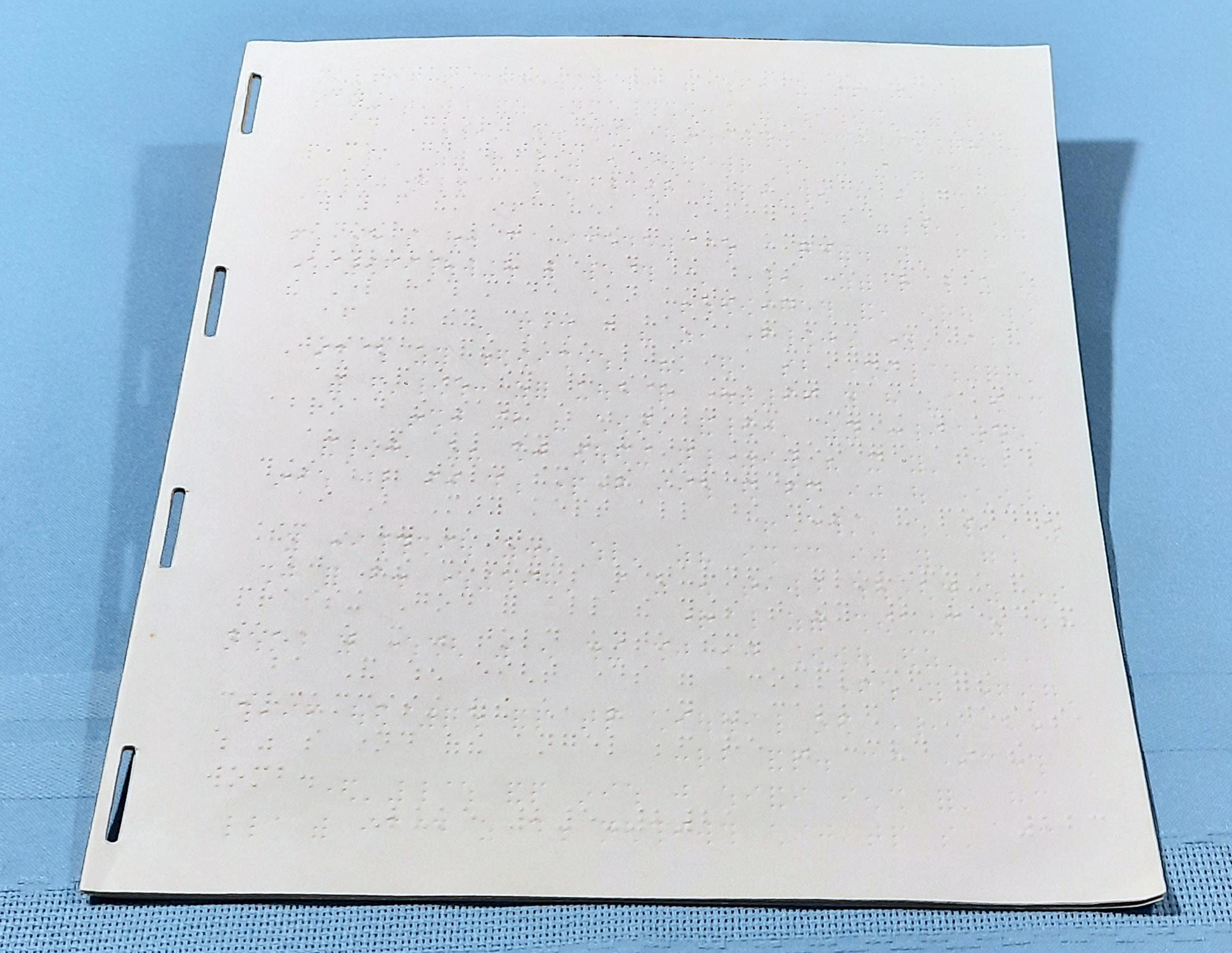 Vintage Braille Book Pages 6 Large Doublesided Papers Etsy