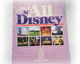 Vintage Walt Disney World Do It All At Disney Resort Urlaubsführer Brochüre Guide Book Travel Travel Accessoires Souvenir Memorabilia Ephemera