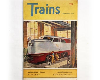 Vintage Trains Magazine Volume 6 Number 11 September 1946 Memorabilia Ephemera Collectable