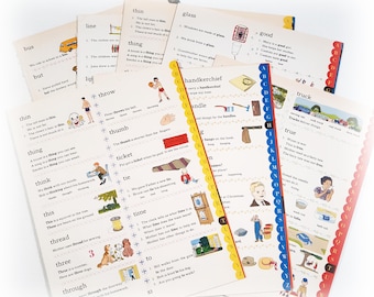Vintage Golden Dictionary Pages: Illustrated Ephemera Pack for Collage