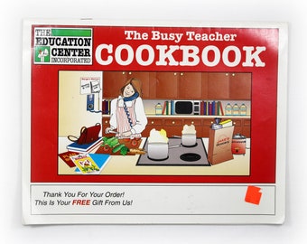 vintage The Busy Teachers Cookbook 1993 Broché Livre de cuisine Livret de cuisine Ephemera
