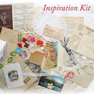 Kit de inspiração vintage com 100 peças, pacote de itens efêmeros, cartas, envelopes, formulários, páginas manuscritas para diário de lixo, colagem, artesanato, scrapbook 6