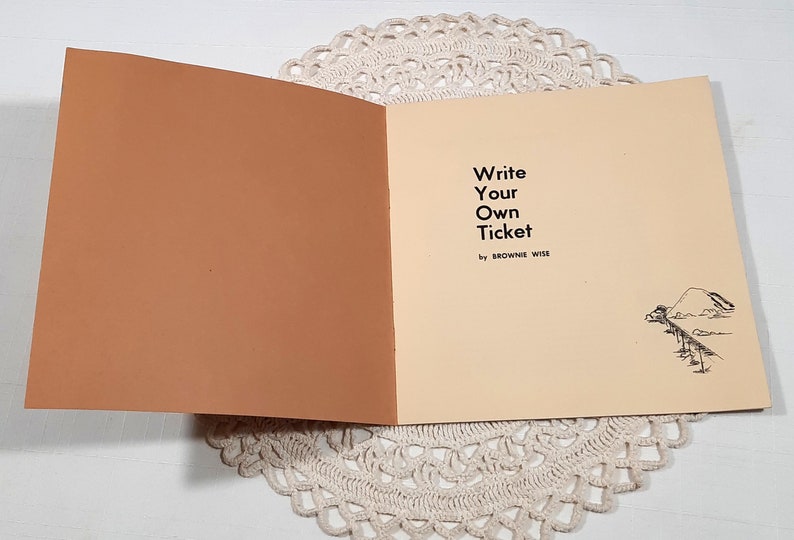 Vintage Write Your Own Ticket by Brownie Wise